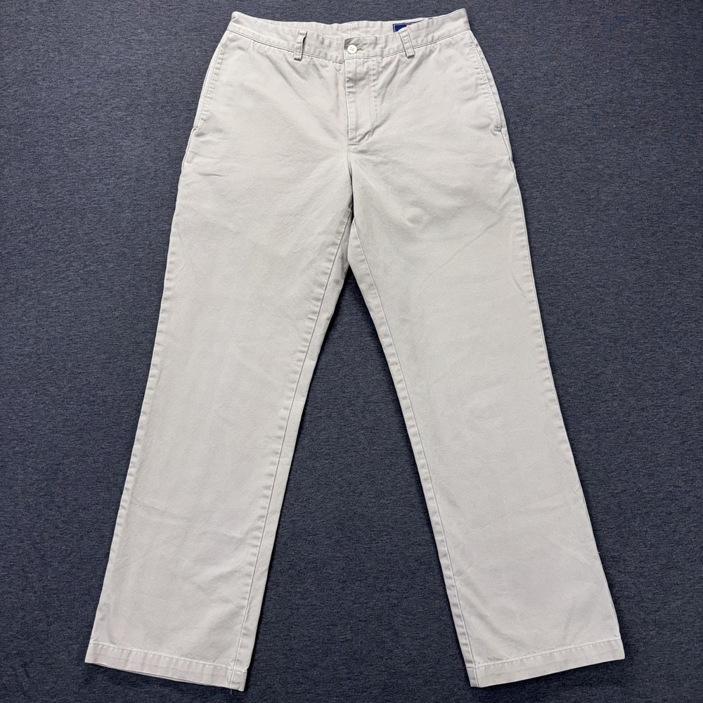Vineyard Vines Club Pants Mens 32x31 Beige Chino Classic Fit Preppy Casual Twill
